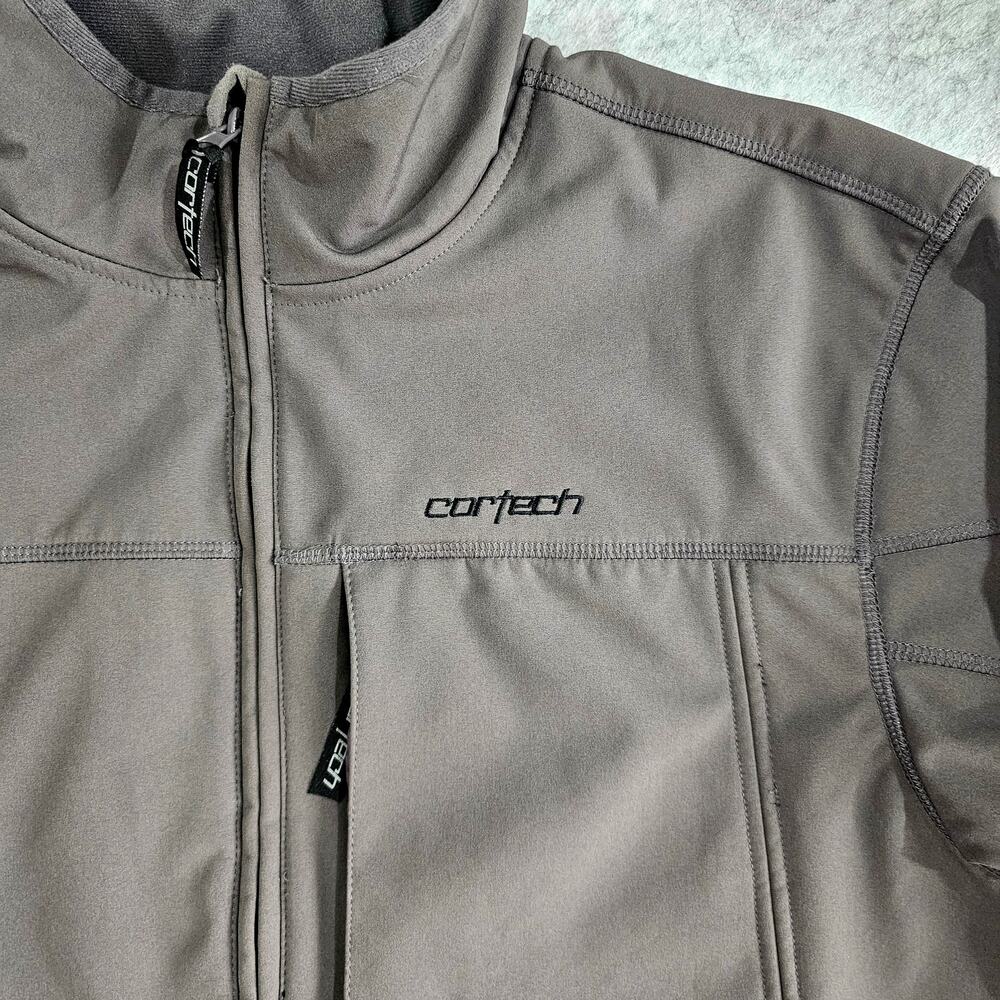 Cortech Cascade Soft Shell Jacket Men’s Riding Jacket Full Zip Gray Sz L 44 - Picture 7 of 13